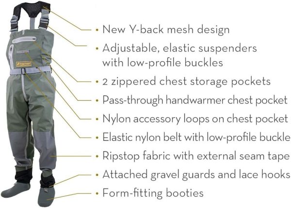 FROGG TOGGS mens Pilot River Guide Hd Stockingfoot Chest Wader - Image 2