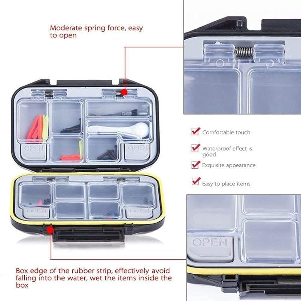 Guyuyii Small Tackle Box - Waterproof, Double-Sided Organizer for Fishing Trips and Outdoor Adventures - Perfect for Anglers, Fishermen, and Fishing Enthusiasts - Image 3