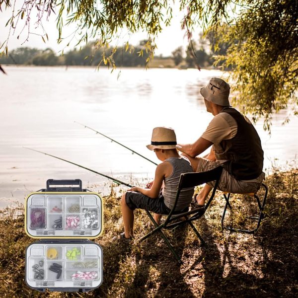 Guyuyii Small Tackle Box - Waterproof, Double-Sided Organizer for Fishing Trips and Outdoor Adventures - Perfect for Anglers, Fishermen, and Fishing Enthusiasts - Image 7