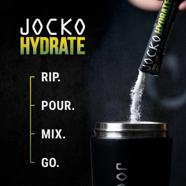 Jocko Fuel Hydrate Electrolytes Powder Packets Low Sugar - Hydration Amplifier Packets for Recovery, Dehydration, & Exercise - with Vitamins B6, B12 & C (16 Packets) Lemon Lime - Image 6